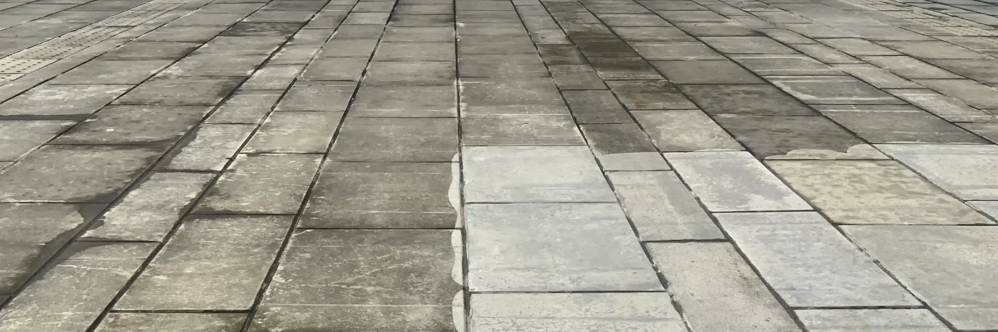 石地清潔前後對比